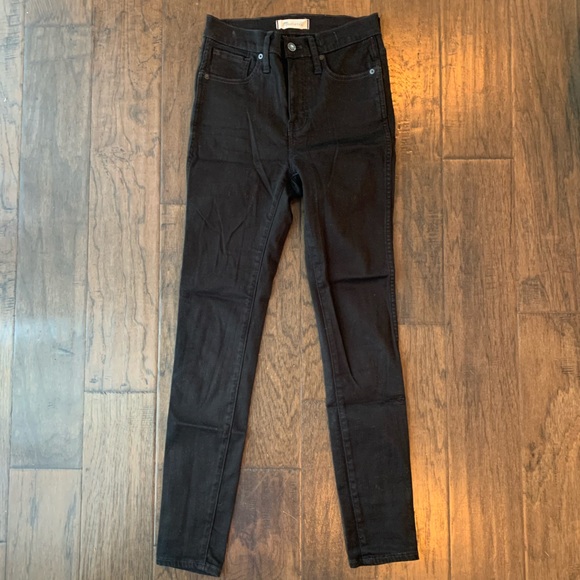 NWOT Madewell 10” Skinny High-Rise in Black Frost - Picture 6 of 11